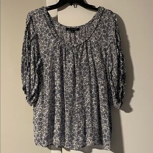 Zac & Rachel Blue Floral Blouse